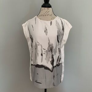 LIKE NEW Dalia Sleeveless Blouse - Blush/Gray